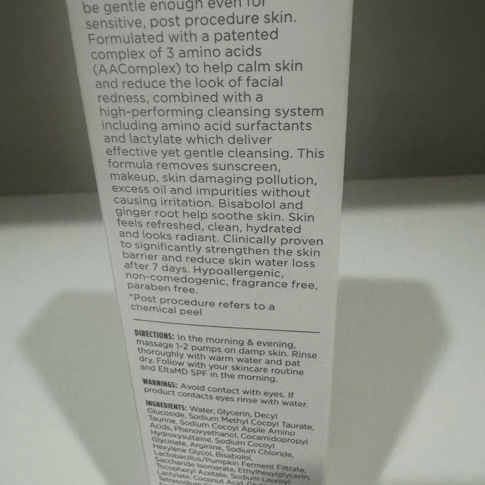 NWT EltaMD Skin Recovery Amino Acid Foaming Cleanser - White - Picture 5 of 6